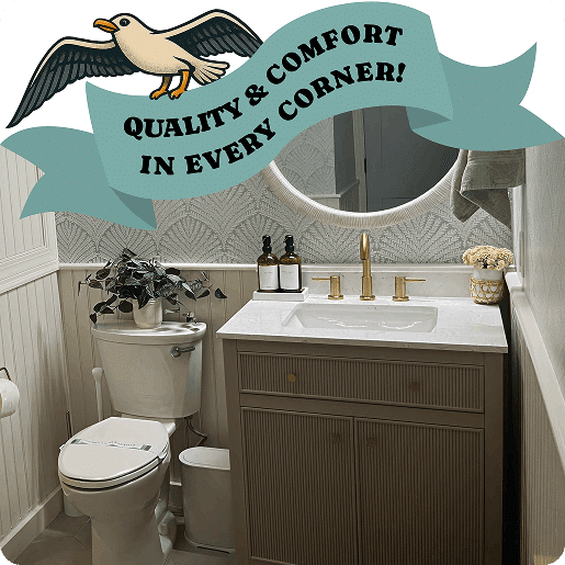 Professionally cleaned bathroom